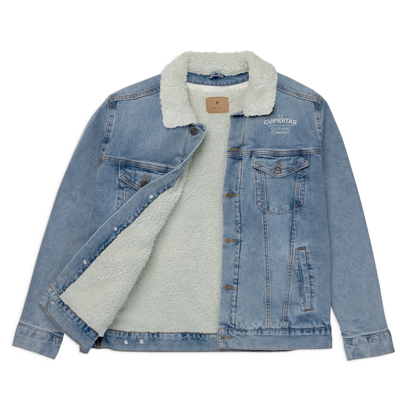 Cupiditas Denim Sherpa Jacket