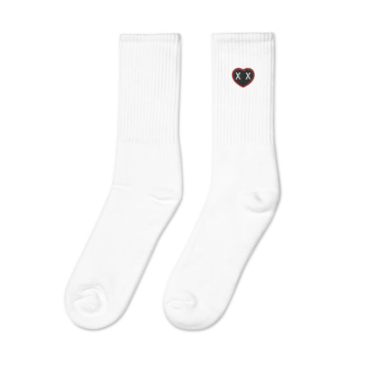 Cupiditas Embroidered Socks